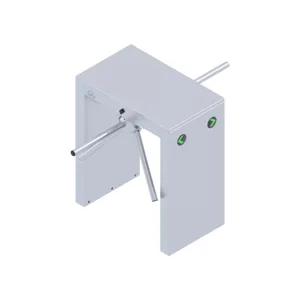 Tourniquet tripode double passage LTT 303 D vu en 3D isométrique, contrôle d'accès piéton tertiaire et industriel.